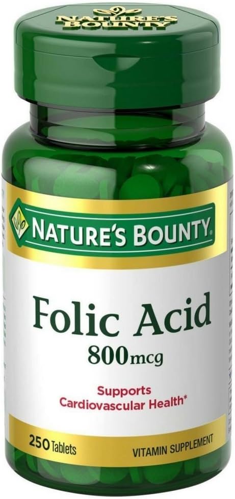 Folic Acid 800 mcg Tablets Maximum Strength, 4 Bottles (250 Count) 2