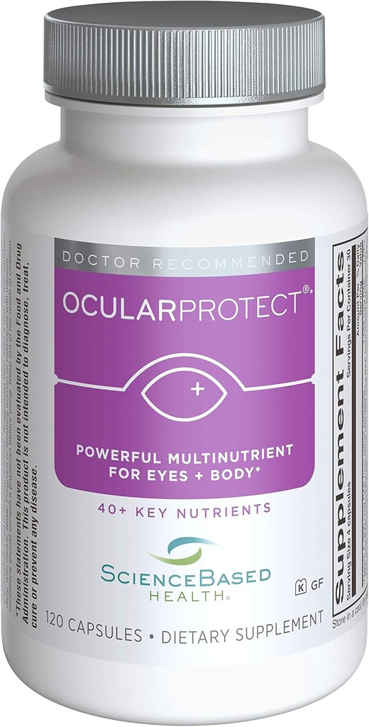 OcularProtect Whole Body Formula - Specialized Eye & Body Multinutrient - 120 Capsules