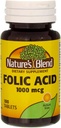 Nature`s Blend Folic Acid 1000mcg Tablets 100 Count (4 Pack)