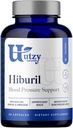 Utzy Naturals Hiburil | Blood Pressure Support Formula | with Olive Leaf Extract, Hibiscus Extract, & Lemon Balm Extract | 90 Capsules