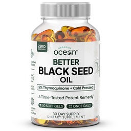 Organics Ocean Better Black Seed Oil, Cold Pressed, 30 Softgels