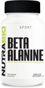 NutraBio Beta-Alanine Supplement, 800mg - Gluten-Free Pre-Workout Supplement to Buffer Lactic Acid, Muscle Fatigue, and Soreness, 120 Capsules