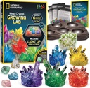 National Geographic Mega Crystal Growing Kit - Grow 6 Crystals with Light-Up Stand, Science Gifts for Kids 8-12