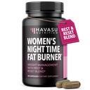 Night Time Fat Burner for Women - Appetite Suppressant for Weight Loss - 60 Count - Herbal Metabolism Booster with Melatonin for Sleep Support - Vegan, Non-GMO Capsules - 2 Month Supply