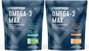 Coromega Omega-3 Fish Oil Bundle – 2400mg Omega-3s + Vitamin D, 3X Better Absorption, No Fishy Aftertaste, Coconut Bliss & Citrus Burst Flavors, 60 Squeeze Packets