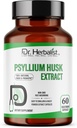 Dr. HERBALIST Psyllium Husk Extract 1000mg Per Serving (Plantago Ovata Fiber Supplement)– 60 Veg Capsules – Fast Absorption, Gentle on Stomach, Supports Digestion & Daily Fiber.