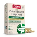 Jarrow Formulas Ideal Bowel Support - 10 Billion CFU Per Serving - Bowel Support - Reduces Bloating, Gas & Intestinal Discomfort - Up to 30 Servings (Veggie Caps)