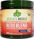 Organic Muscle Reds Superfood Powder, Acai Berry Flavor 30 Servings