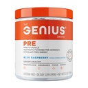 The Genius Brand Genius Pre - Clean Pre-Workout Powder for Energy, Focus & Fitness Support - No Artificial Flavors, Preservatives, or Proprietary Blends - Non-GMO - 20 Servings - Blue Raspberry