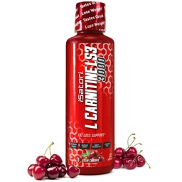 iSatori L-Carnitine LS3 3000, Liquid L-Carnitine with Acetyl L-Carnitine, L-Carnitine L-Tartrate, Stimulant Free Pre Workout, Low Calorie, No Sugar, Gluten, Keto-Friendly, Sour Cherry (32 Servings)
