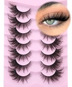 Fox Eye Lashes Wispy Faux Mink Lashes Volume Fairy Cat Eye Lashes That Look Like Extensions Spiky Fake Eyelashes 20mm Long Lash with Spikes