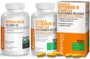 Bronson Super B Vitamin B Complex Sustained Slow Release + Vitamin A 10,000 IU Premium Non-GMO Formula