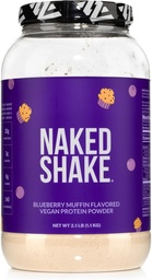 Naked Shake - Blueberry Muffin Protein Powder - Flavored Plant Based Protein from US & Canadian Farms with MCT Oil, Gluten-Free, Soy-Free, No GMOs or Artificial Sweeteners - 30 Servings