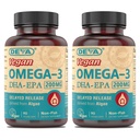 DEVA Vegan Omega-3 DHA-EPA, from Micro Algae, Delayed Release, 90 Vegan Capsules (Pack of 2)