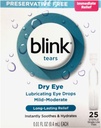 Blink Tears Lubricating Eye Drops Mild-Moderate Dry Eye, 25 Pk - 0.01 oz, Pack of 2