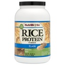 NutriBiotic Plain Rice Protein, 3 Lb (1.36kg) | Low Carb, Vegan & Raw Protein Powder | Grown and Processed Without Chemicals, Gluten or GMOs | Keto Friendly & Easy to Digest