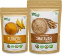 ORGANIC ZING Shatavari- 454g & Turmeric Powder- 227g