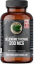 Selenium 200mcg Supplement - Selenomethionine - 60 v-caps by Pure Lab Vitamins - Gluten Free Made in Canada.