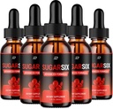 Sugar Six Drops Healthy Formula - Dietary Supplement Drops - Extra Strength SugarSix Liquid Drops, Sugar Six Drops Reviews (5 Pack – 5 Month Supply)