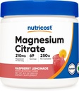 Nutricost Magnesium Citrate Powder (Raspberry Lemonade, 250 Gram)