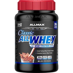 ALLMAX Classic AllWhey Whey Protein Powder, Chocolate, 2 lbs – 30g Protein per Scoop, Gluten Free, Low Sugar, High Protein, Supports Muscle Recovery, Lean Muscle & Post Workout, for Men & Women