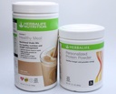 HERBALIFE (Duo) Formula 1 Healthy Meal Nutritional Shake Mix (Cafe Latte) with Personalized Protein Powder