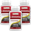 Best Naturals L-Glutamine 1000 mg 180 Tablets (180 Count (Pack of 3))
