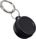 Metal Carrying Case - Portable Daily Travel Keychain Pill Holder Waterproof, Small Container for Earplugs, Pills, Coins Compatible with Loop, Eargasm & Vibes, Compact Mini Purse Pill Case Box (Black)