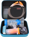 Elonbo Carrying Case ​for Nebulizer Replacement Parts Kits/Asthma Inhaler/Inhaler Spacer Masks/Nebulizer Tubing Mouthpiece Accessories Replacement Set, Handheld Inhaler Nebulizer Bag (Case Only)