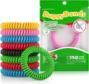 48 Pack Mosquito Repellent Bracelets, Individually Wrapped, DEET Free, Natural and Waterproof Bands