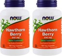 NOW Foods Hawthorn Berry 540 mg, 100 Veg Capsules (Pack of 2)