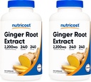 Nutricost Ginger Root Extract 550mg, 240 Capsules (2 Bottles)